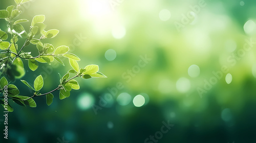 Natural green leafy plant background