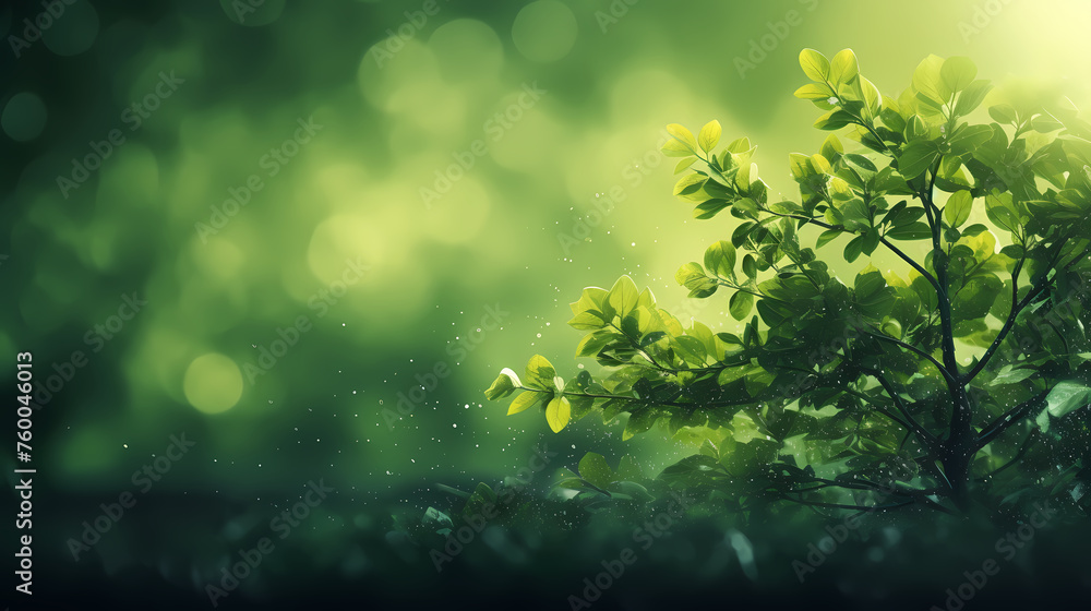 Natural green leafy plant background Natural green leafy plant background