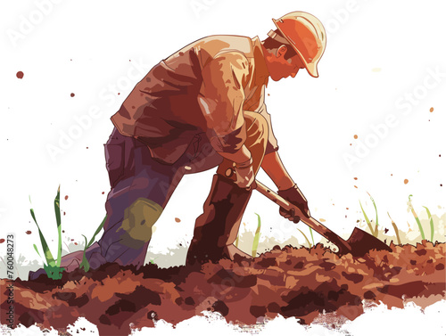  A farmer till the soil in the early morning their muscles aching as they prepare the land for a new season's harvest. 