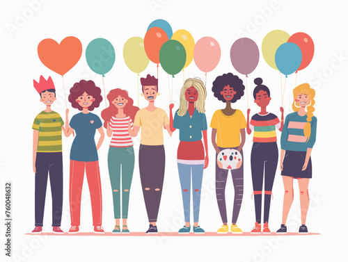 A group of volunteers participate in a fundraiser for an LGBTQ+ organization contributing to positive social change. 