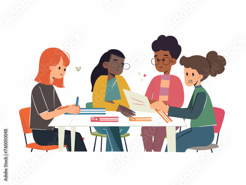  In a classroom students from various backgrounds work together on a project their diverse perspectives leading to a creative and insightful solution. 