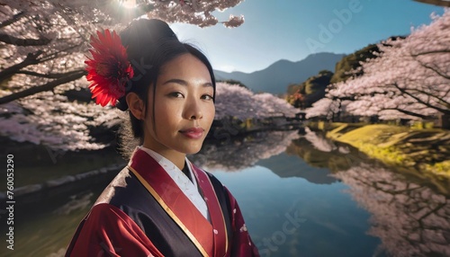 geisha minimalist cinematic sequence 