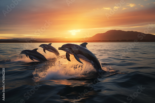 Dolphin at outdoors in wildlife. Animal © luismolinero