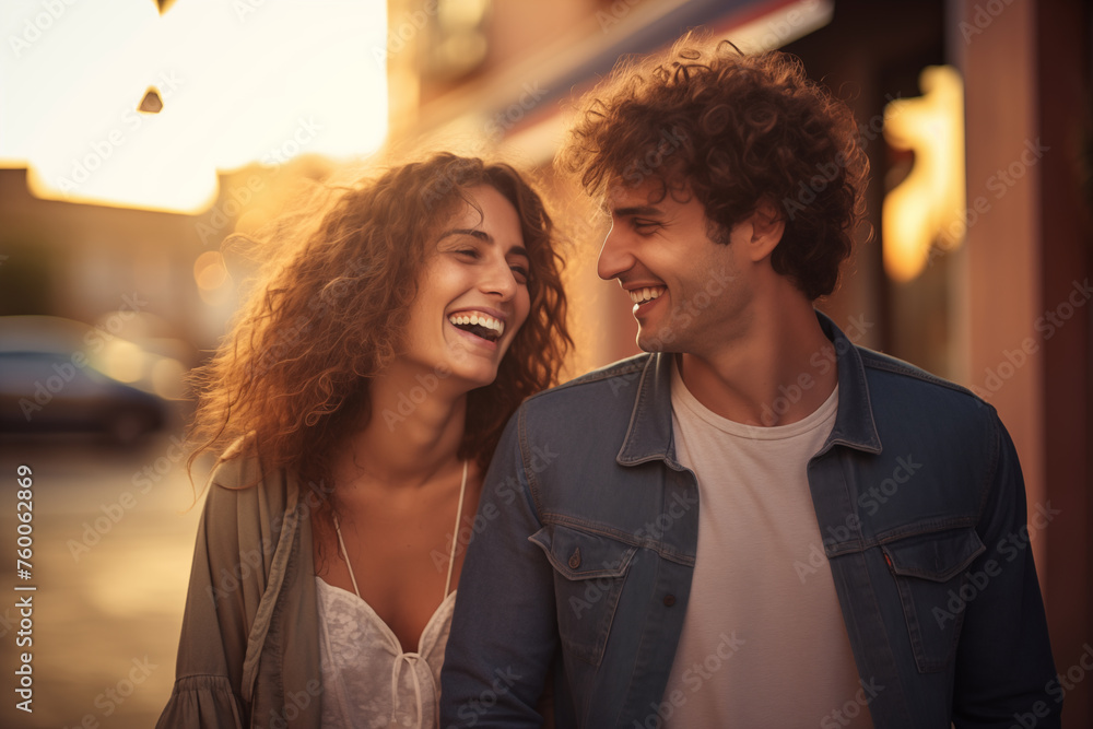 Young couple at outdoors Young couple at outdoors