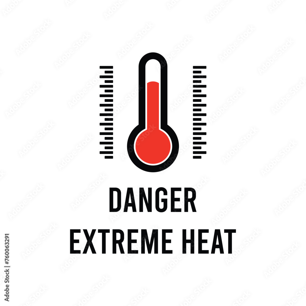heat danger icon vector heat danger icon vector