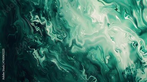 Green abstract liquid wallpaper.