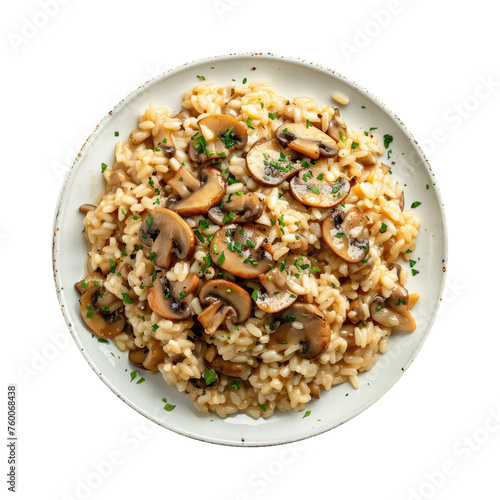 Mushroom Risotto Isolated o...