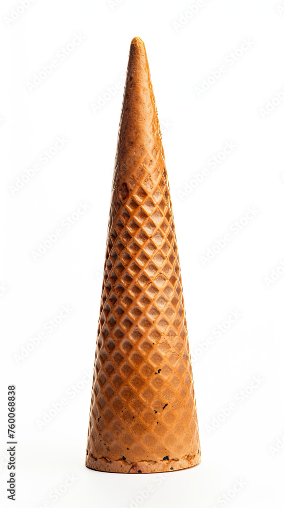 Empty ice cream cone Isolated on white background Empty ice cream cone Isolated on white background