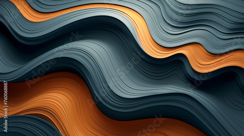 Pattern illustration of wavy lines and curves