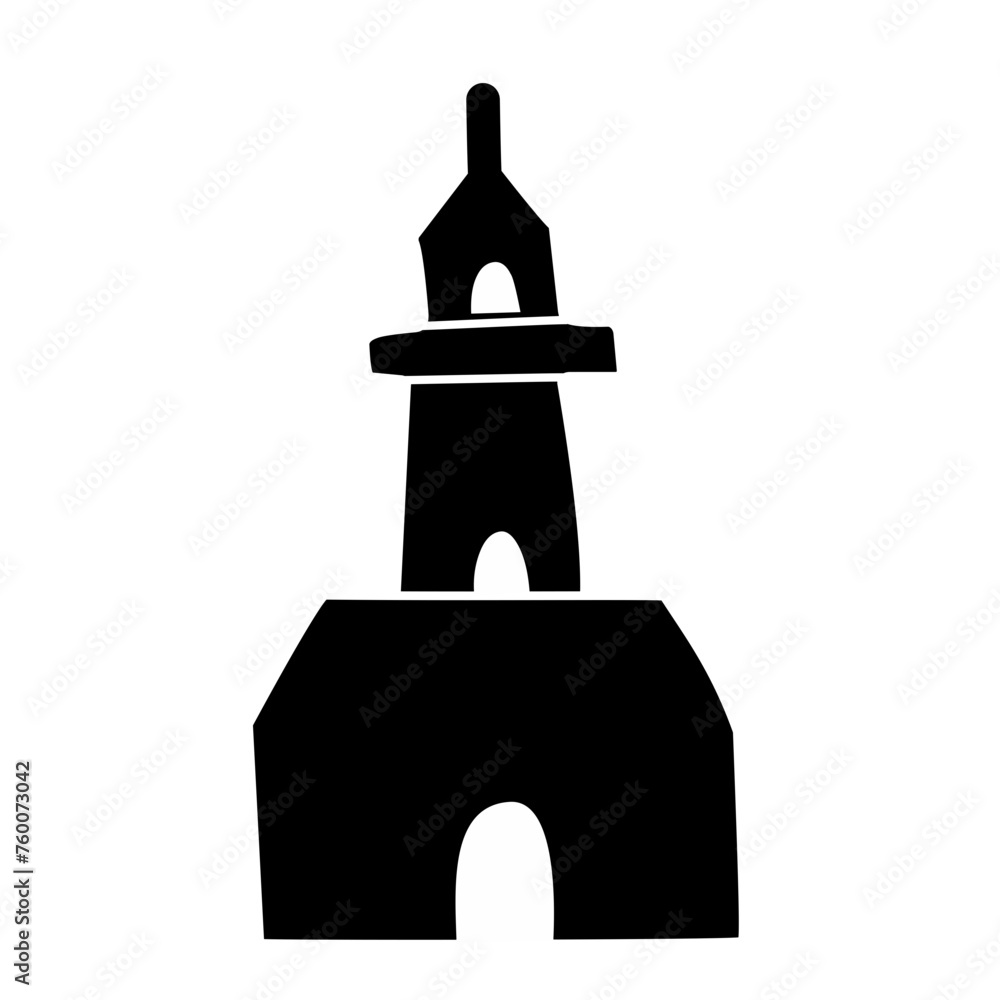 lighthouse silhouette icon lighthouse silhouette icon