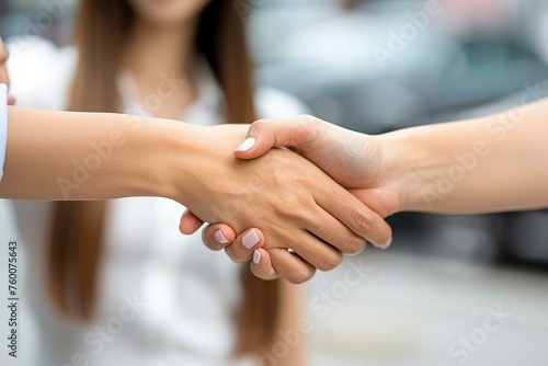 Close-Up of a Handshake Agreement