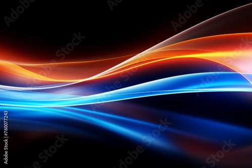 Abstract multicolor spectrum background 3d render bright neon rays glowing lines