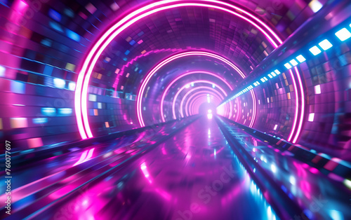 futuristic retro sci-fi tunnel © Harry