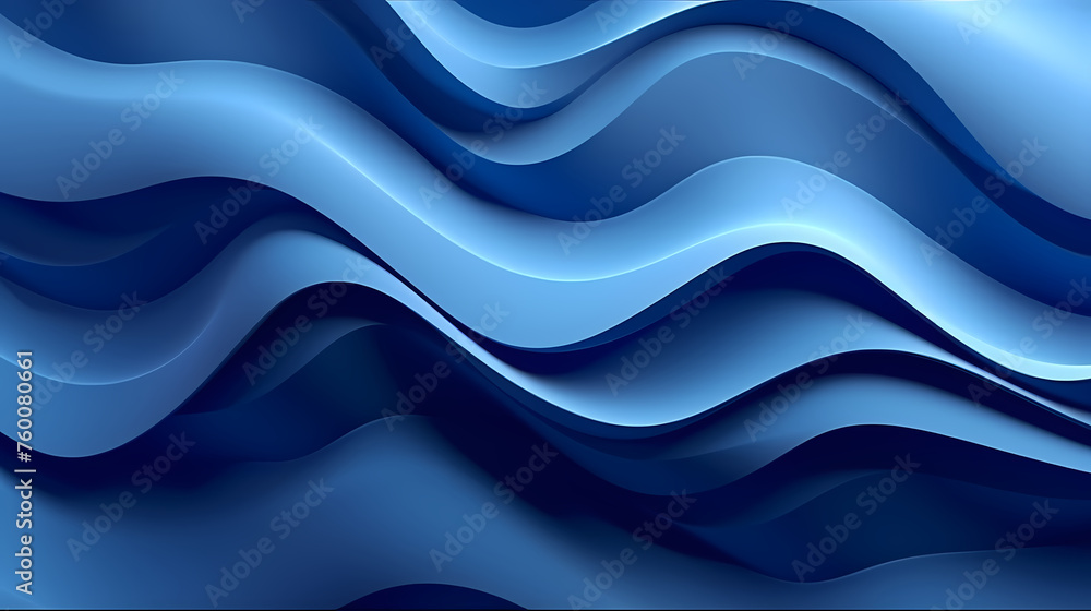 Fototapeta premium Abstract wavy background, 3D rendering
