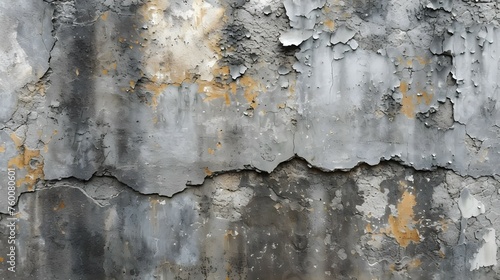 concrete wall on the rugged textures. AI Generated.