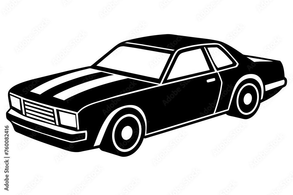 illustration of a stock car 