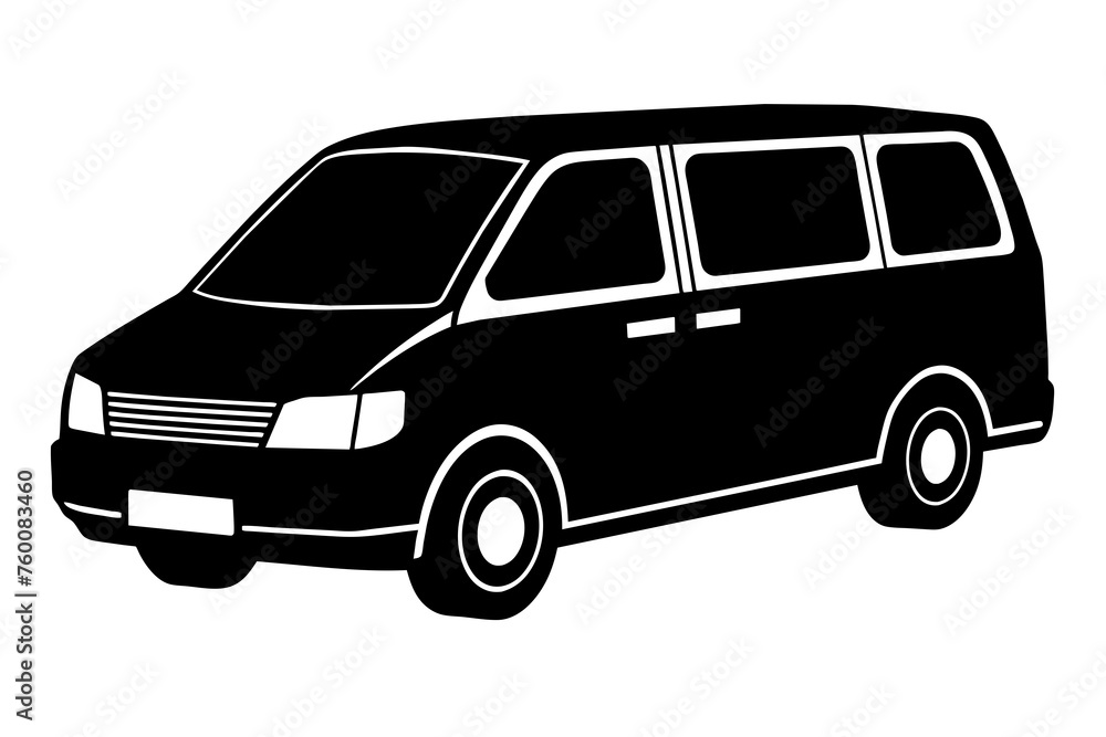 minivan vector illustration