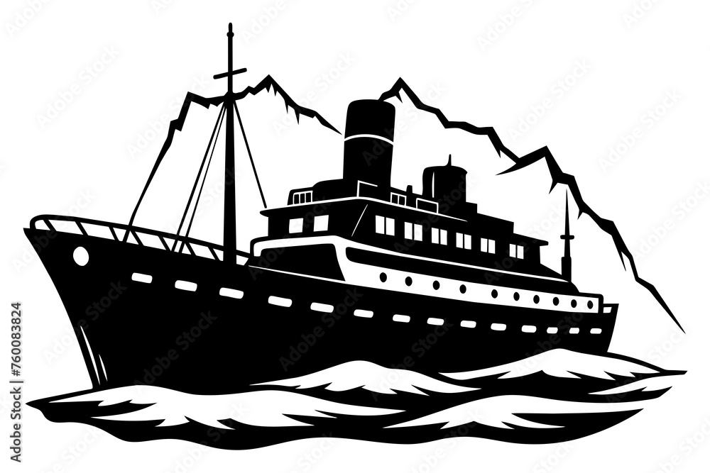 ship vector illustration