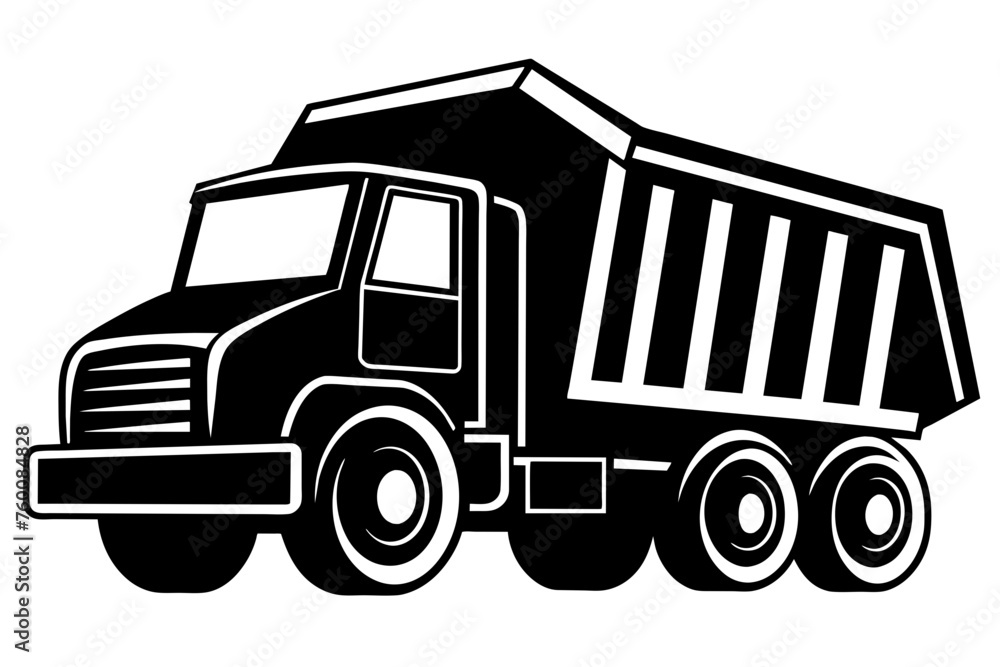 dump truck vector illustration