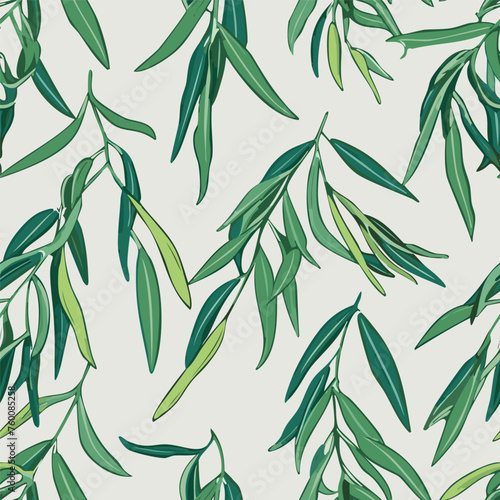 seamless background with bamboo