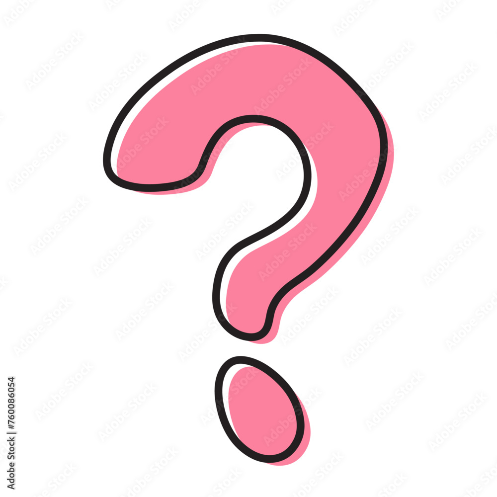 vector hand drawn doodle question mark icon vector hand drawn doodle question mark icon