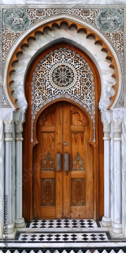 Door with Oriental Style and Decoration in Front of Rabat, © Serhii