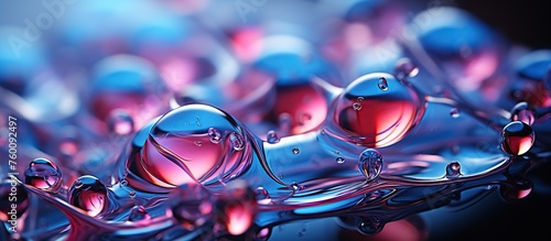Close up of water drops. Abstract background