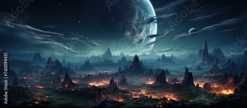 Fantasy alien planet. © nahij