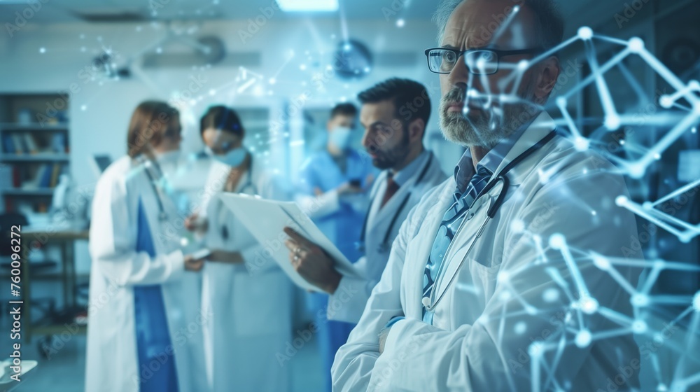 Group of Doctors Standing in Room Group of Doctors Standing in Room
