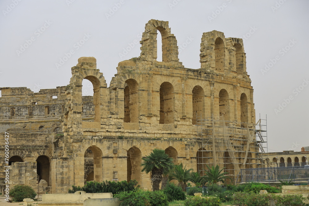 ruins of eljem, tunisia