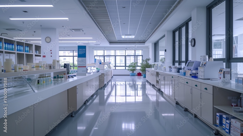 Obraz premium Spacious Laboratory With Abundant Counter Space
