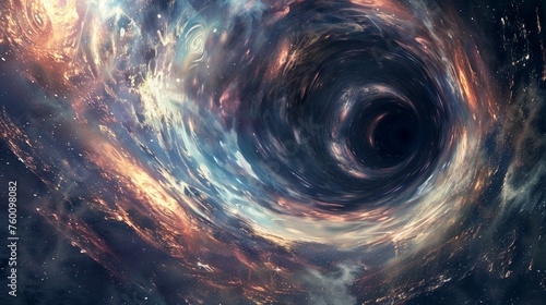Black Hole Amidst Space Stars