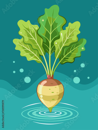arugula vegetable water background