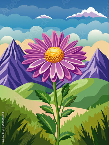 aster vector landscape background