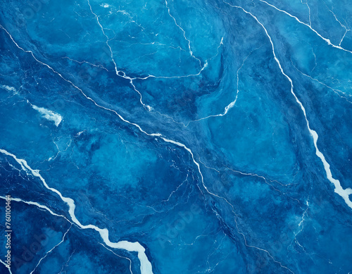 Marble background of blue color.