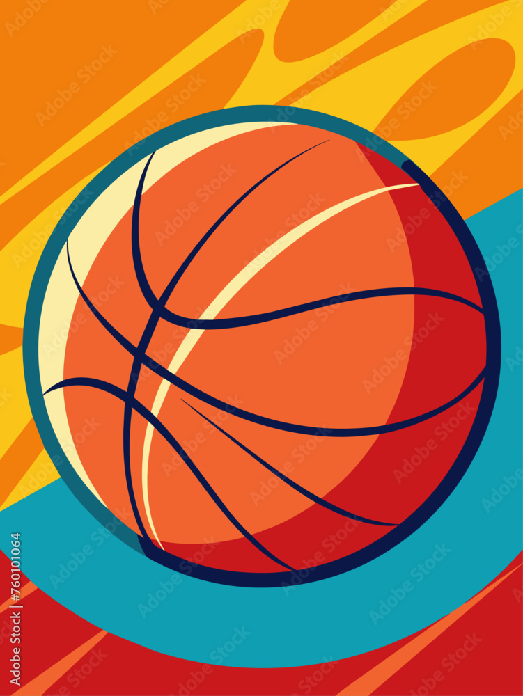 A basketball is dribbled on a professional court with a bokeh background. A basketball is dribbled on a professional court with a bokeh background.