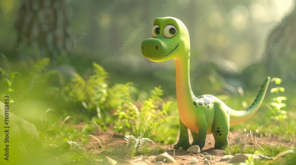 Fototapeta premium cartoon dinosaur.