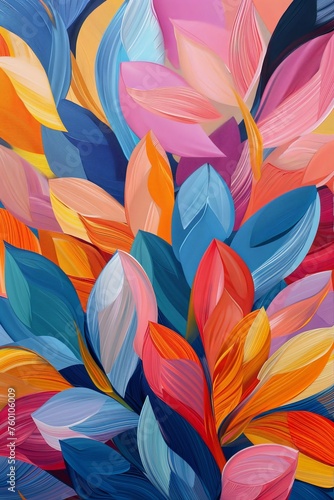 Colorful Leaves Painting