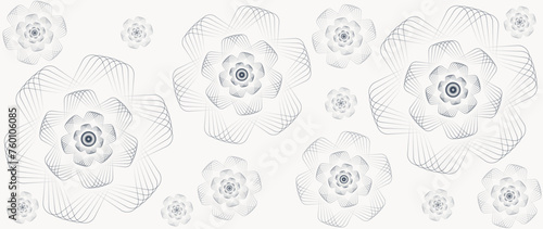 Vector illustration. Floral seamless design. Stylish pattern. Gradient color. Ideal for textile design  screensavers  covers  cards  invitations and posters.