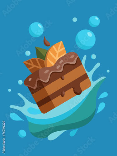 A glass of water rests serenely on a table adorned with a plate of delicious chocolate treats.