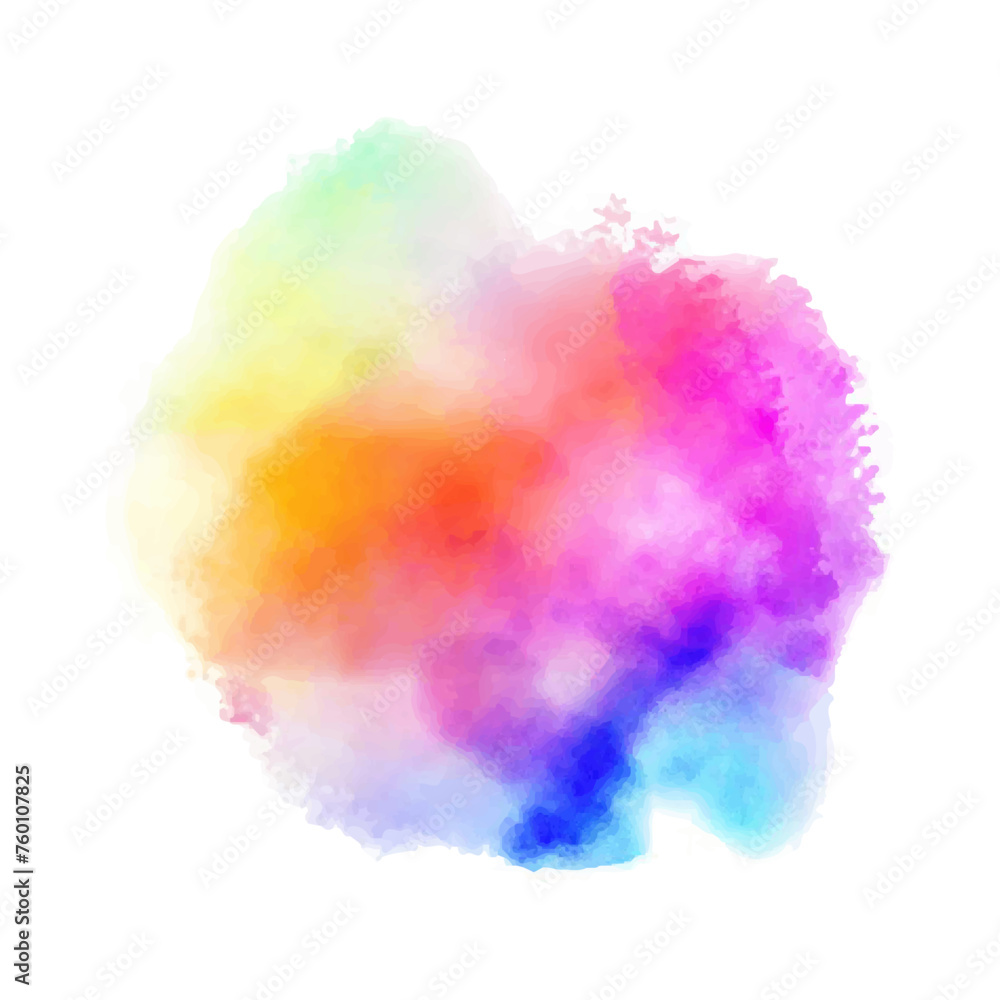 Colorful Brush Splash Logo Template Vector