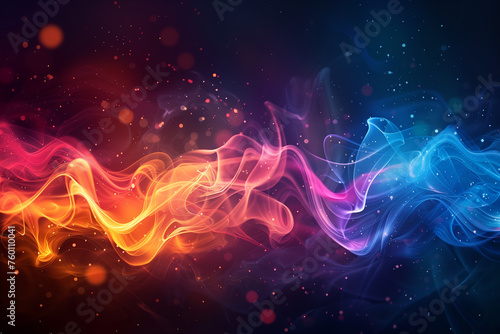 Abstract colorful smoke background.