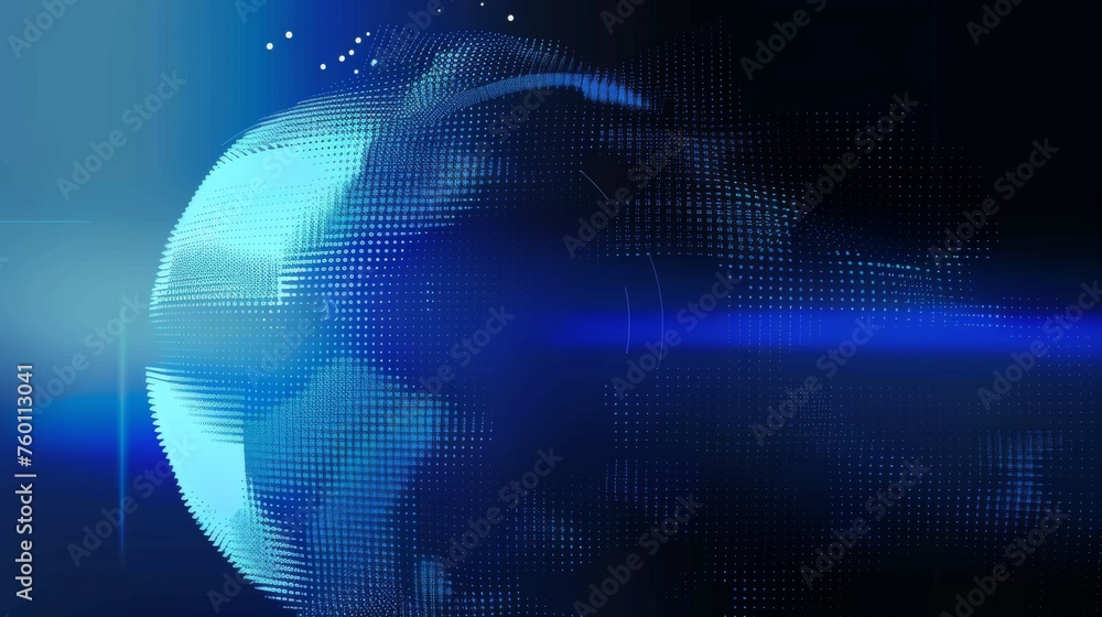 Obraz premium Planet Earth. World wide web. Global network connection. World map. 3D rendering