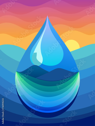 Vibrant gradients swirl through a watery background, creating an ethereal and mesmerizing visual effect.