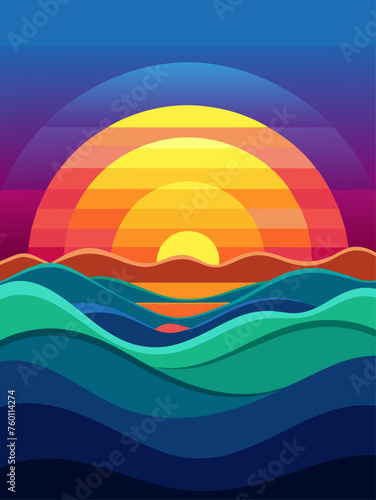 Gradient vector water background with vibrant shades of blue and green, creating a dynamic and watery effect.