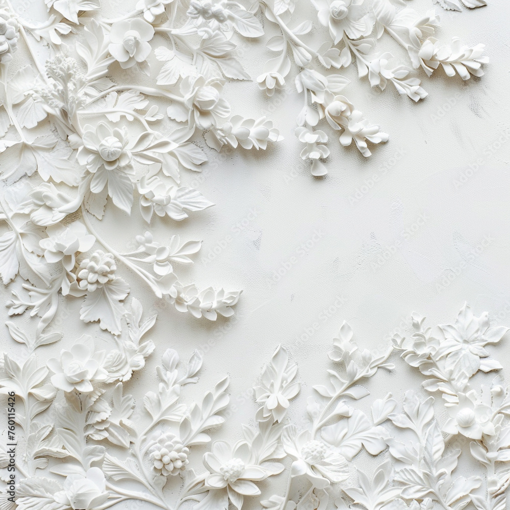 Frosty white Professional photo background about aesthetic ornaments with copy space Frosty white Professional photo background about aesthetic ornaments with copy space
