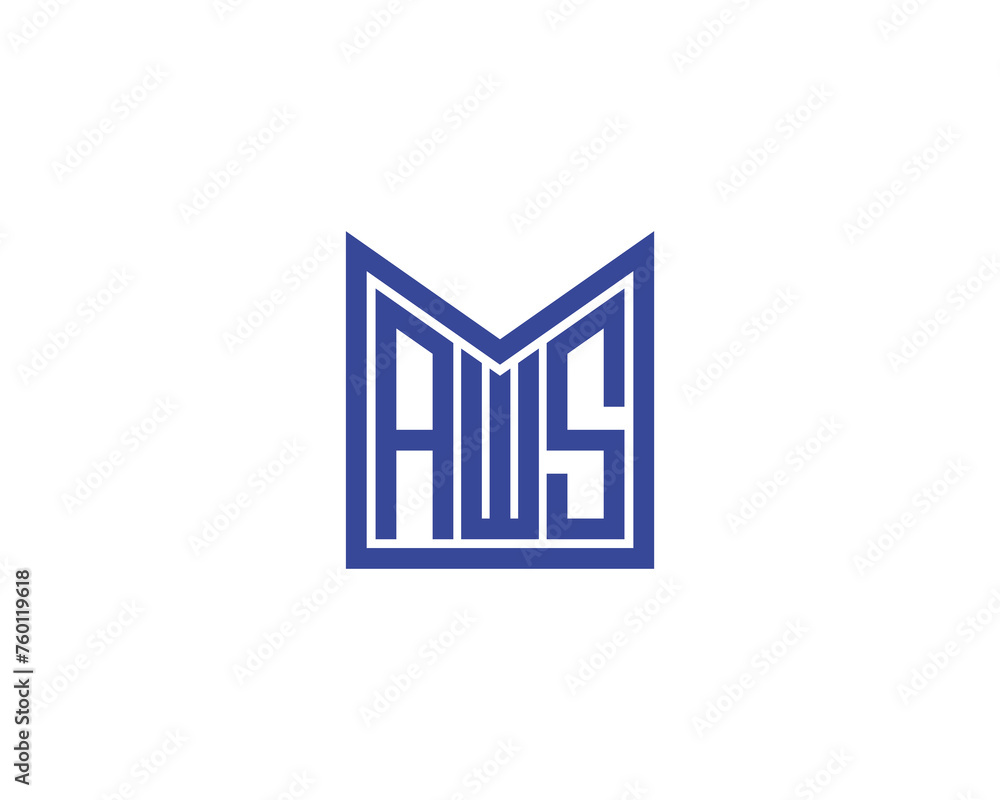 AWS logo design vector template AWS logo design vector template