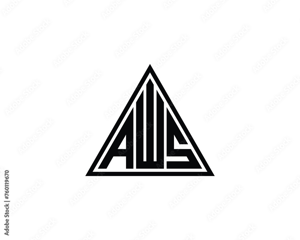 AWS logo design vector template AWS logo design vector template