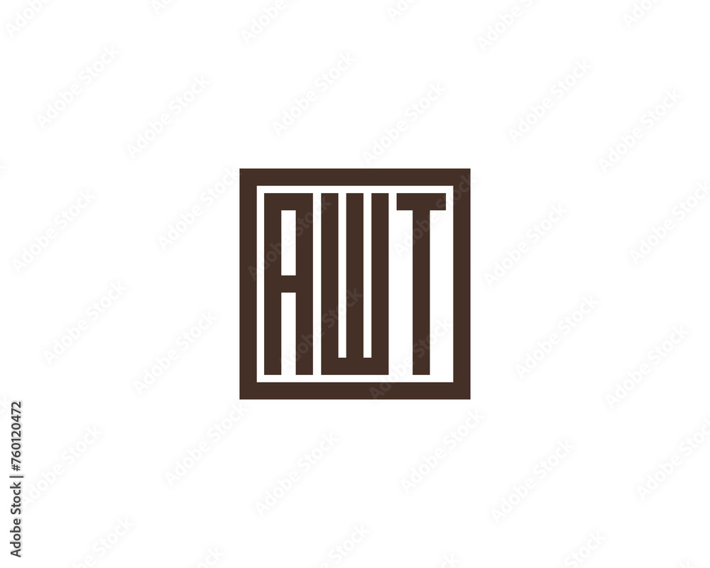 AWT Logo design vector template AWT Logo design vector template