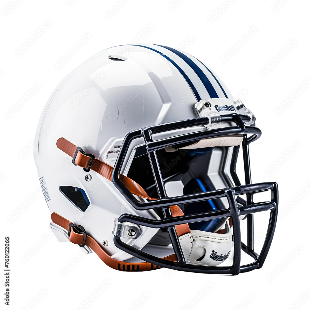 Fototapeta premium american football helmet on white background